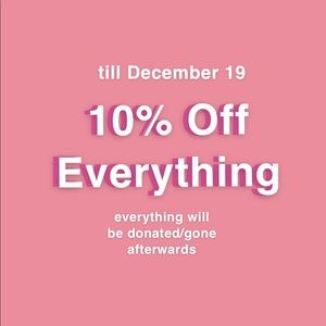 10% off everything!